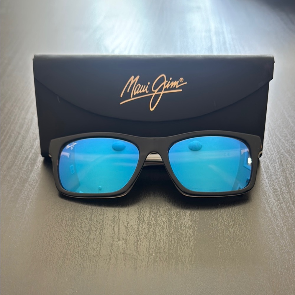 Maui Jim Black Sunglasses with Blue Lenses